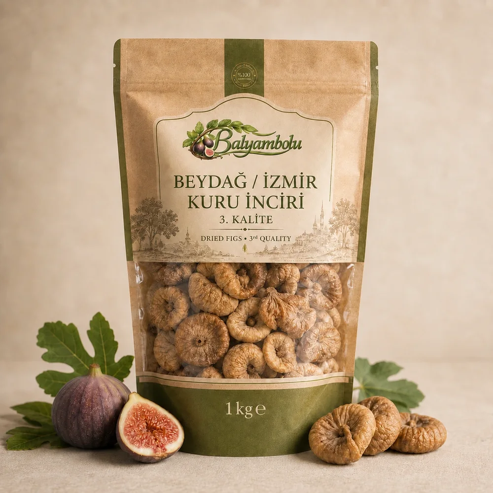 Beydağ Kuru İnciri 3. Kalite 1 kg