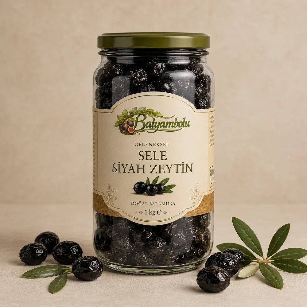 Sele Siyah Zeytin 1 kg